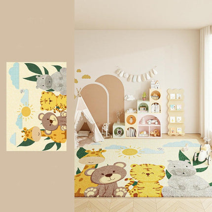 Colorful Cartoon Area Rug for Kids Girls Room Bedroom, Soft Non Slip Carpet Rugs