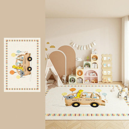 Colorful Cartoon Area Rug for Kids Girls Room Bedroom, Soft Non Slip Carpet Rugs