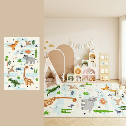 Colorful Cartoon Area Rug for Kids Girls Room Bedroom, Soft Non Slip Carpet Rugs