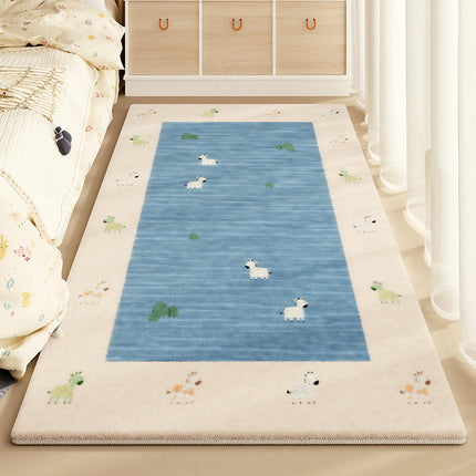 Colorful Area Rug for Kids Room Bedroom, Soft Non Slip Carpet Rugs Bedside Carpet