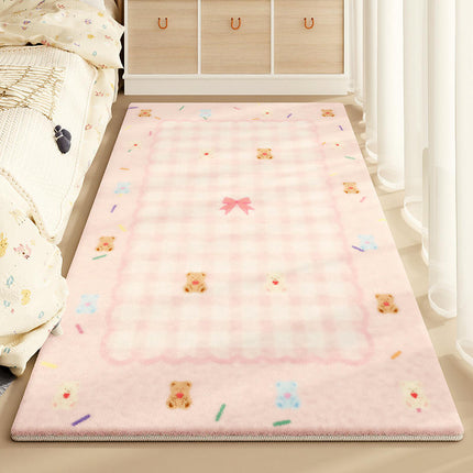 Colorful Area Rug for Kids Room Bedroom, Soft Non Slip Carpet Rugs Bedside Carpet 1