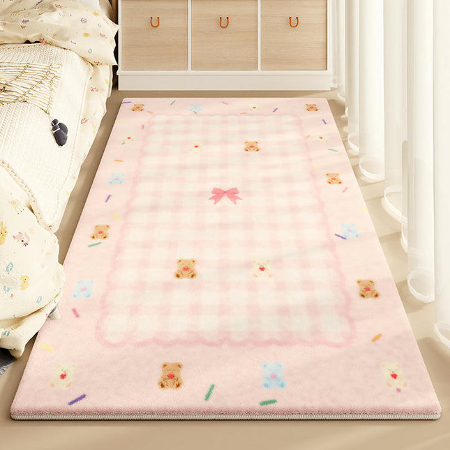 Colorful Area Rug for Kids Room Bedroom, Soft Non Slip Carpet Rugs Bedside Carpet 1