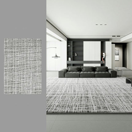 Washable Area Rug - Modern Abstract Rugs for Living Room Soft Faux Wool Carpet for Bedroom