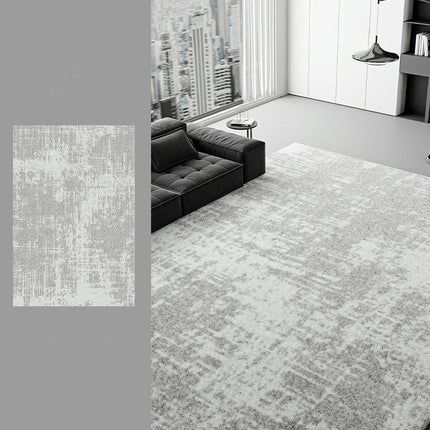 Washable Area Rug - Modern Abstract Rugs for Living Room Soft Faux Wool Carpet for Bedroom