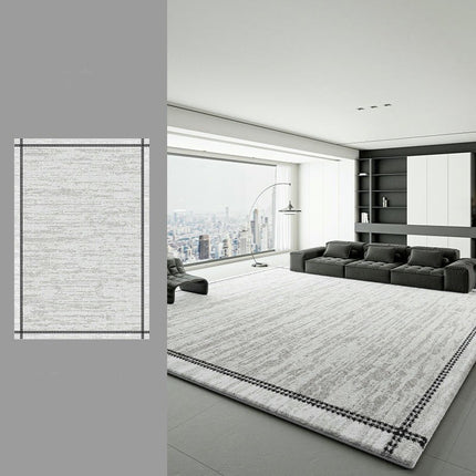 Washable Area Rug - Modern Abstract Rugs for Living Room Soft Faux Wool Carpet for Bedroom