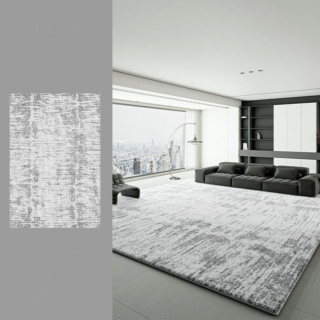 Washable Area Rug - Modern Abstract Rugs for Living Room Soft Faux Wool Carpet for Bedroom