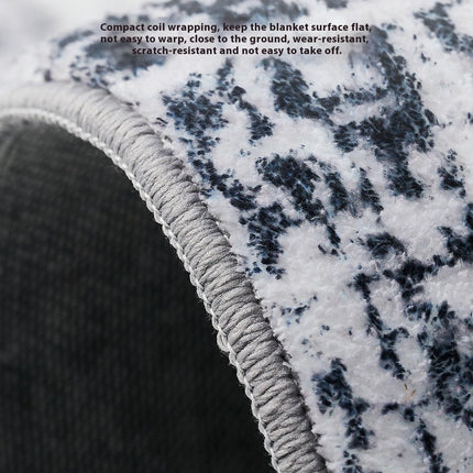 Washable Area Rug - Modern Abstract Rugs for Living Room Soft Faux Wool Carpet for Bedroom