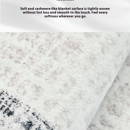 Washable Area Rug - Modern Abstract Rugs for Living Room Soft Faux Wool Carpet for Bedroom