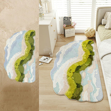 Irregular Rugs for Living Room Soft Cute Bedside Carpet Carpet for Bedroom Area Rug