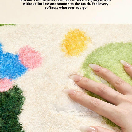 Irregular Rugs for Living Room Soft Cute Bedside Carpet Carpet for Bedroom Area Rug