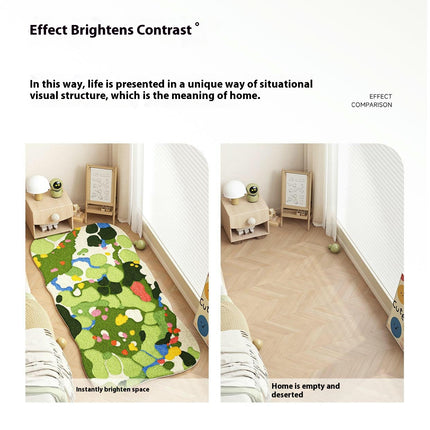 Irregular Rugs for Living Room Soft Cute Bedside Carpet Carpet for Bedroom Area Rug