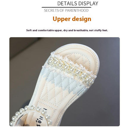 Toddler Girl Summer Roman Thick Bottom Sticky Shoelaces Faux Leather Sandals