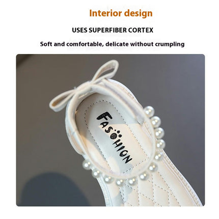 Toddler Girl Summer Roman Thick Bottom Sticky Shoelaces Faux Leather Sandals