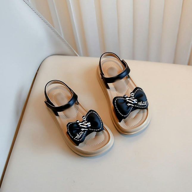 Little Girls Sandals Flower Girls Party Faux Leather Summer Outdoor Sandals