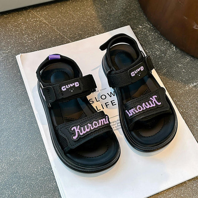 Toddler Little Girls Ankle Strap Sport Sandal Sport Faux Leather Beach Sandals
