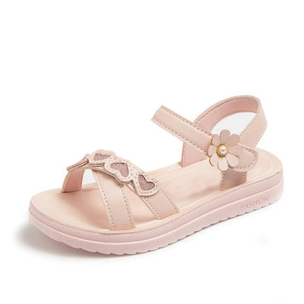 Little Girls Kids Summer Faux Leather Sandals for Summer Party