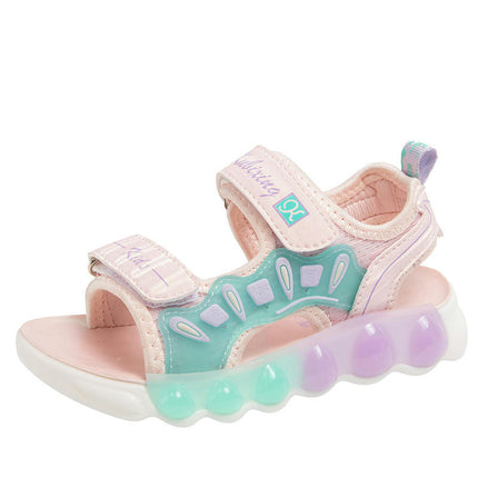Little Girls Platform Sandals Matching Soft Sole Beach Sports Sandals