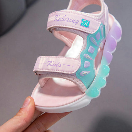 Little Girls Platform Sandals Matching Soft Sole Beach Sports Sandals