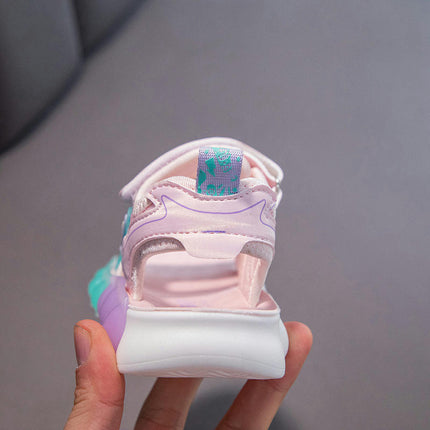 Little Girls Platform Sandals Matching Soft Sole Beach Sports Sandals