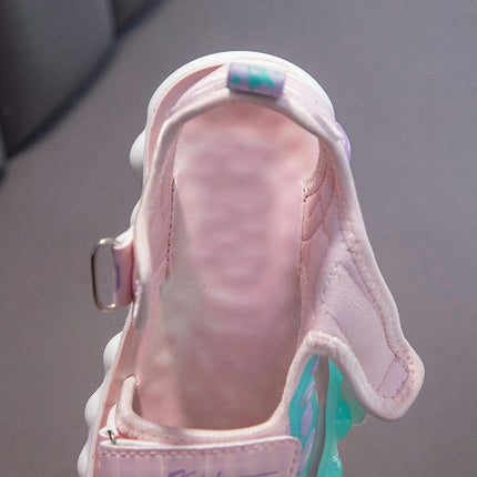 Little Girls Platform Sandals Matching Soft Sole Beach Sports Sandals