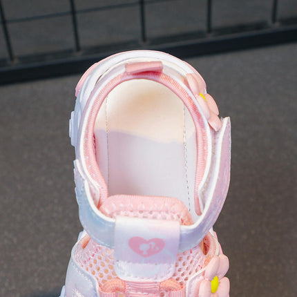 Toddler Girls Sandals Flower Sport Beach Faux Leather Sandals