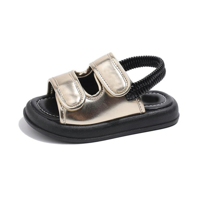 Little Girls Outdoor Casual Open Toe Sport Athletic Beach Faux Leather Sandals
