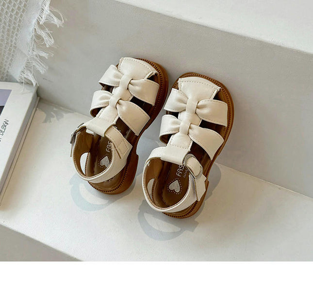 Roman Girls Toddler Beach Sandals Summer Walking Faux Leather Sandals