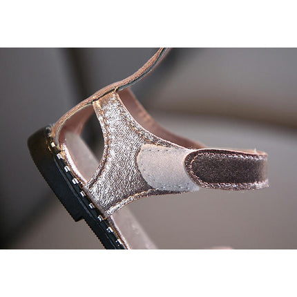 Toddler Girls Sandals Cute Rabbit Ears Open Toe Soft Soled Faux Leather Sandals