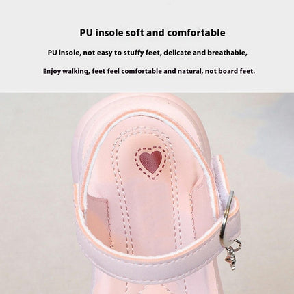 Little Kid Girls Sandals Fashion Bow Summer Faux Leather Sandals