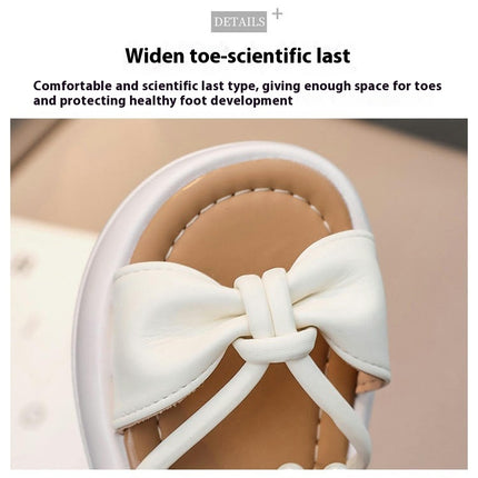 Toddler Girls Sandals Summer Shoes Flat Faux Leather Sandals
