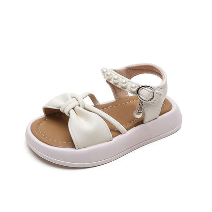 Toddler Girls Sandals Summer Shoes Flat Faux Leather Sandals