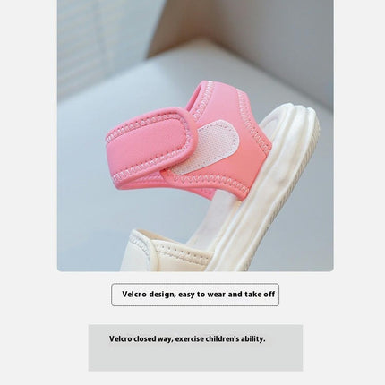 Kids Sandals Girls Open Toe Comfy Casual Sport Beach Faux Leather Sandals