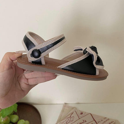 Flower Girls Party Faux Leather Sandals Girl Summer Outdoor Shoes