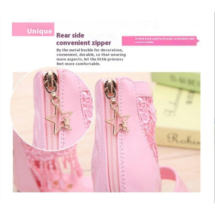 Little Girls Sandals Summer Tassel Faux Leather Roman Sandals