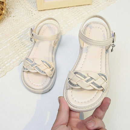 Toddler Girls Sandals Summer School Party Faux Leather Sandals