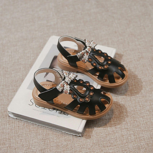 Girls Summer Lightweight Sandals Casual Faux Leather Sandals