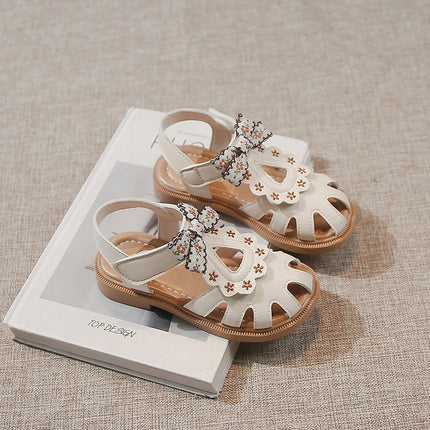 Girls Summer Lightweight Sandals Casual Faux Leather Sandals