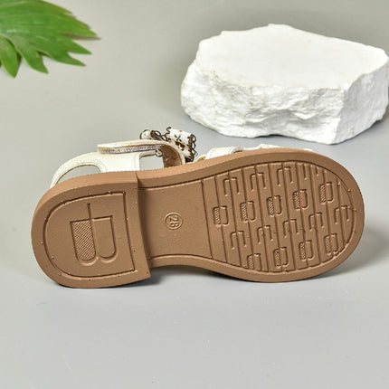 Girls Summer Lightweight Sandals Casual Faux Leather Sandals