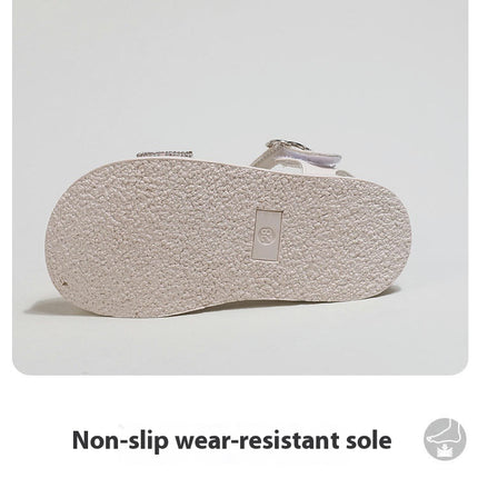 Toddler Girls Sandals Summer Fashion Open Toe Faux Leather Sandals