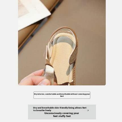 Girls Sandals Open Toe Bow Wedding Party Faux Leather Sandals