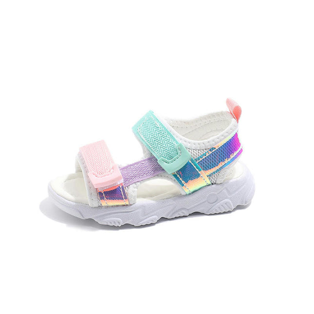 Girls Summer Faux Leather Sandals Shoe Outdoor Open Toe Beach Sport Sandals