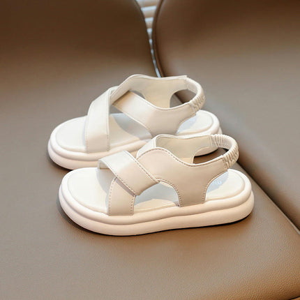 Toddler Girl Sandals for Summer Party Wedding School Flats Faux Leather