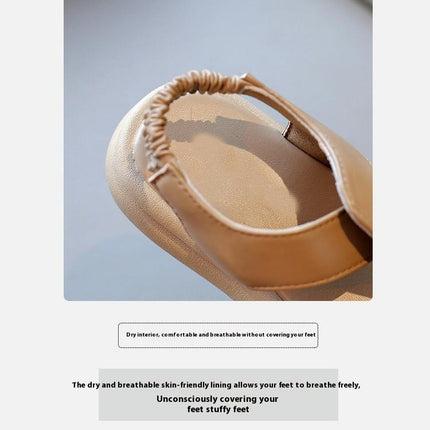 Toddler Girl Sandals for Summer Party Wedding School Flats Faux Leather