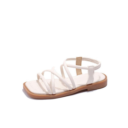 Toddler Flower Girl Sandals Girl Summer Wedding Party Faux Leather Sandals