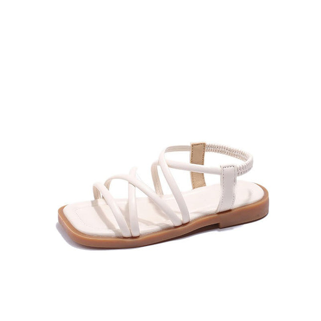 Toddler Flower Girl Sandals Girl Summer Wedding Party Faux Leather Sandals