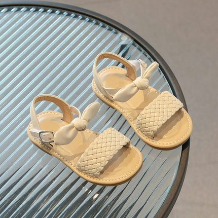 Toddler Girls Sandals Flower Girls Party Summer Outdoor Faux Leather Shoes