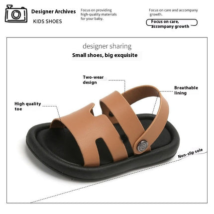 Summer Soft Sole Sandals Girls Casual Faux Leather Beach Shoes