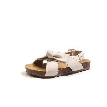 Toddler Sandals Flower Girls Party Summer Faux Leather Outdoor Shoes