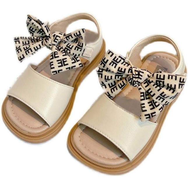 Girls Sandals for Summer Party Wedding School Flats Faux Leather Shoes