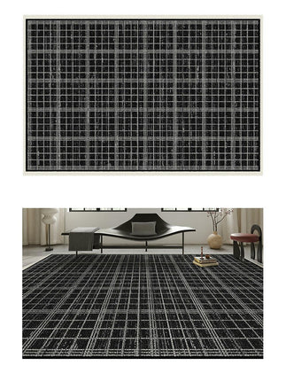 Modern Black and White Carpets Living Room Rug Large Floor Rugs Washable Indoor Floor Carpet 1
